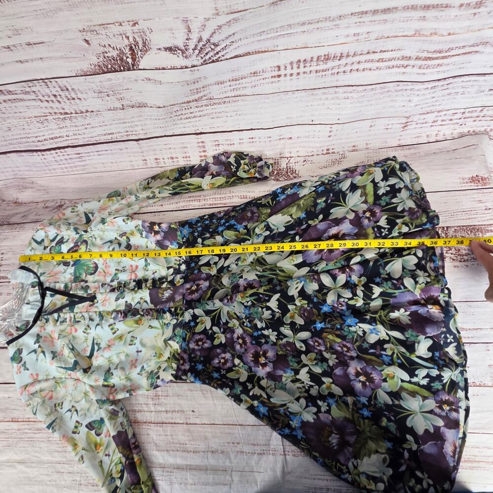 Ted Baker Meelia Floral Butterfly Dress 4 Chiffon Entangled Enchantment Ethereal - Picture 16 of 16